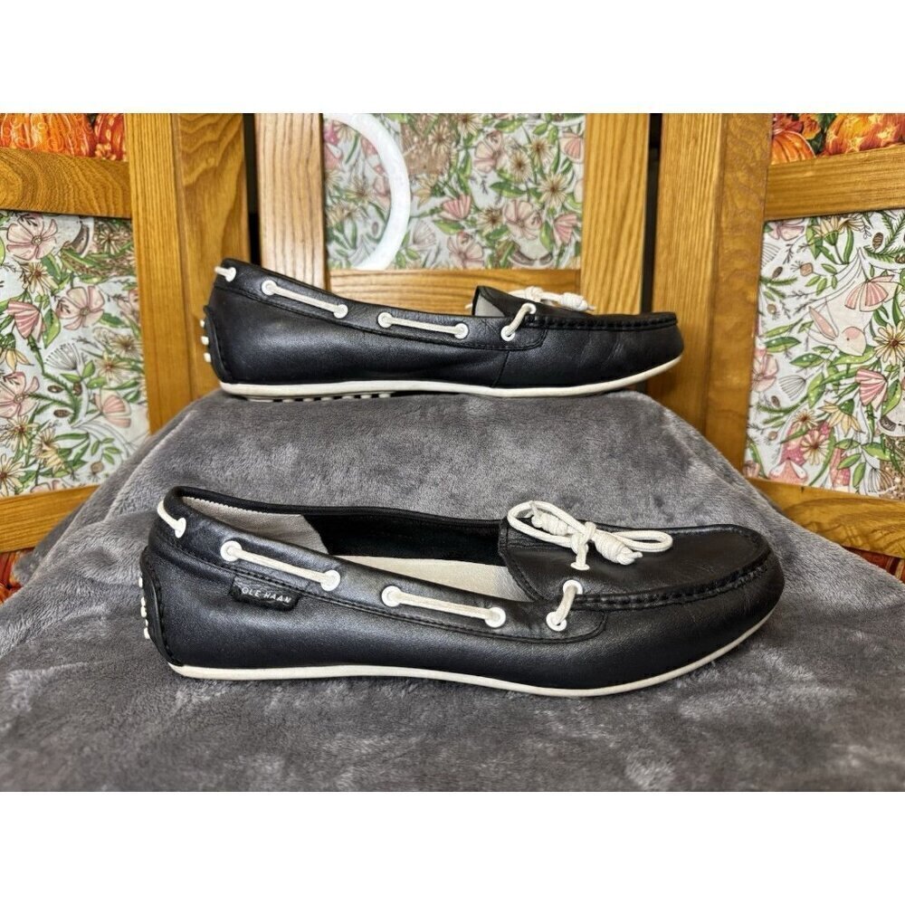 COLE HAAN Zero Grand Nantucket Camp Driver Moccasins Leather Loafer Shoes 10B
